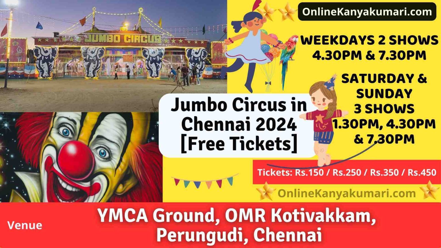 Circus in Chennai 2024 March | Jumbo circus Chennai | Free Ticket